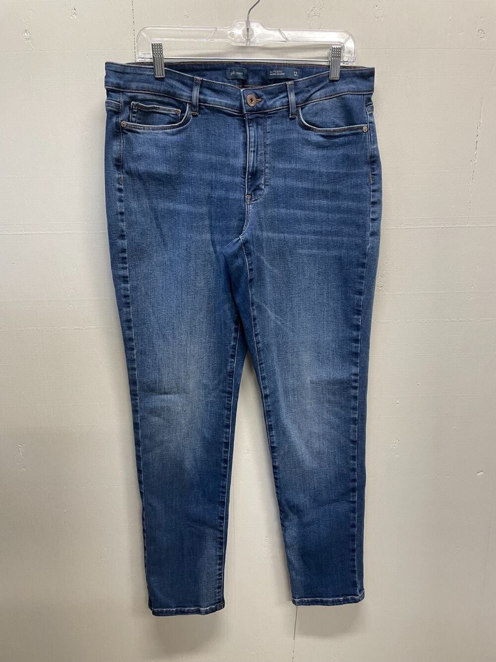 J. Jill Denim Boyfriend Straight Leg Ankle Jeans Blue Medium Wash Size 12